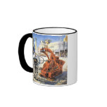 Vintage Science Fiction Aliens at War Coffee Mugs