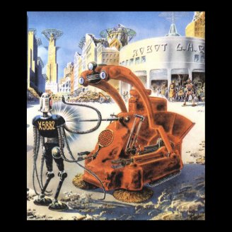 Vintage Science Fiction Aliens at War Poster