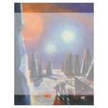 Vintage Science Fiction Aliens on a Foreign Planet Letterhead Design
