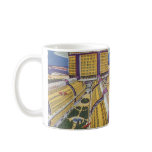Vintage Science Fiction Futuristic City Coffee Mugs