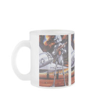 Vintage Science Fiction; Military Robot Soldiers Mug