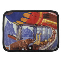 Vintage Science Fiction Noah's Ark Wild Animals Folio Planner