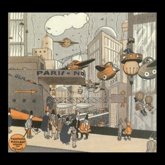 Vintage Science Fiction Paris, France Poster