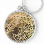 Vintage Science Fiction Rocket Over the Moon Earth Key Chains