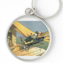 Vintage Science Fiction Steampunk Convertible Car Key Chains