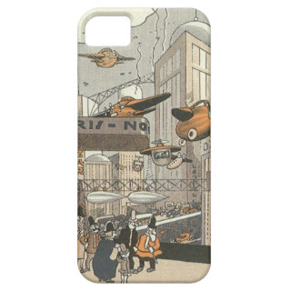 Vintage Science Fiction Steampunk Urban Paris iPhone 5 Cases