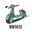 VINTAGE SCOOTER STICKER by jumpsoverthemoon VINTAGE SCOOTER STICKER