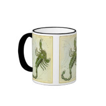 Vintage Scorpio mugs by YesterdayCafe Vintage Scorpio mugs