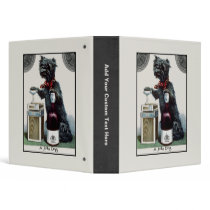 Vintage Scottie with Champagne 3 Ring Binder