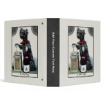 Vintage Scottie with Champagne binders