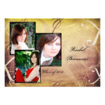 Vintage Scroll Photo Graduation Announcement invitations