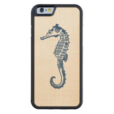 Vintage Sea Horse Carved® Maple iPhone 6 Bumper
