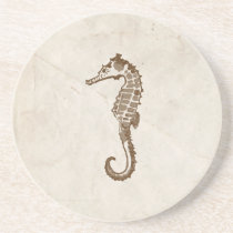 Vintage Sea Horse Beverage Coasters