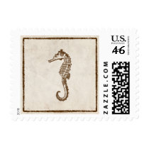 Vintage Sea Horse Postage