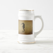 Vintage Seahorse Illustration Mug