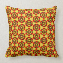 Vintage Seamless Floral Pattern Pillow