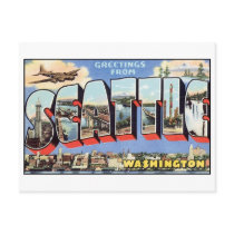 Vintage Seattle Postcard
