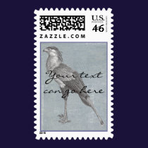 Vintage Secretary Bird postage