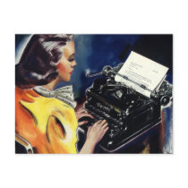Vintage Secretary postcards by YesterdayCafe Vintage Secretary postcards