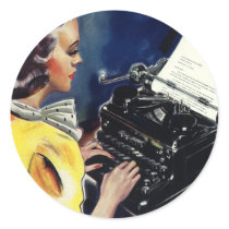 Vintage Secretary stickers