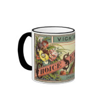 Vintage Seed Packet Label mugs by YesterdayCafe Vintage Seed Packet Label mugs