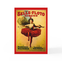 Vintage Sells-Floto Circus Poster Card