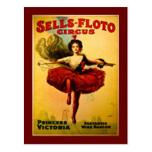 Vintage Sells-Floto Circus Poster Post Card