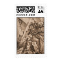 Vintage Sepia Angel Fairy Postage Stamps by angela65 Vintage Sepia Angel Fairy Postage Stamps