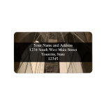 Vintage Sepia Brooklyn Bridge Address Label