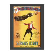 Vintage Servais Le Roy Magician Poster Post Cards