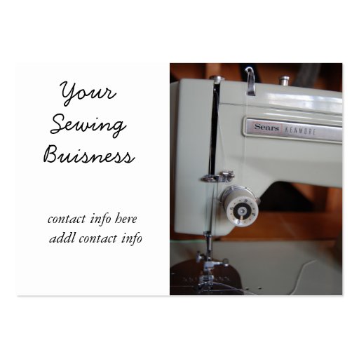 vintage sewing machine business cards