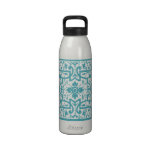 Vintage shabby and chic damask art nouveau drinking bottles