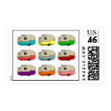 Vintage Shasta Pop Art Postage Stamps by vintagetrailers Vintage Shasta Pop Art Postage Stamps
