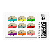 Vintage Shasta Pop Art Postage Stamps