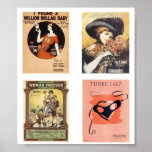 Vintage Sheet Music Poster posters