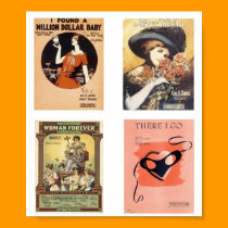 Vintage Sheet Music Poster posters