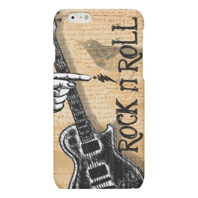 Vintage Sheet Music Rock N Roll Matte iPhone 6 Case
