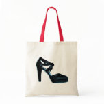 Vintage Shoe Jumbo Black Tote Bag