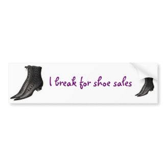 Vintage Shoes bumpersticker