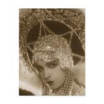 Vintage Showgirl Post Card