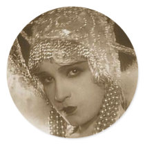 Vintage Showgirl Stickers