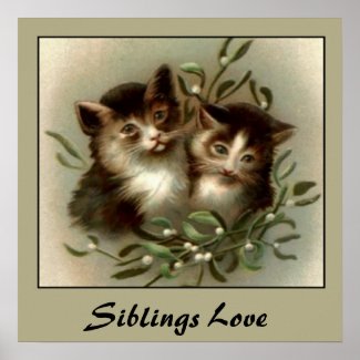 Vintage Siblings Love zazzle_print