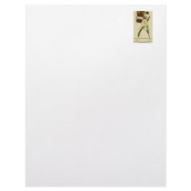 vintage silhouette basketball player design letterhead template