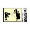 Vintage Silhouette Photographer postage by Regella Vintage Silhouette Photographer postage
