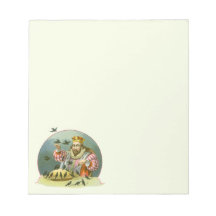 Vintage Sing a Song of Sixpence Nursery Rhyme Note Pads