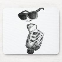 vintage singer vector mousepads