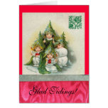 Vintage Singing Tree Choir Card
