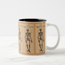 Vintage "Skeleton" Definition Coffee Mugs