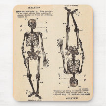 Vintage "Skeleton" Definition Mouse Pads