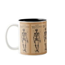 Vintage "Skeleton" Definition Coffee Mugs